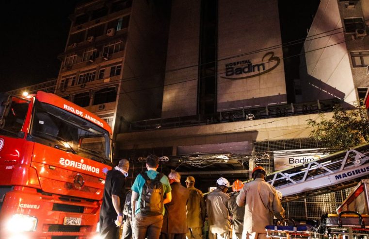 Perícia atuará no subsolo do Hospital  Badim, onde fogo teria começado