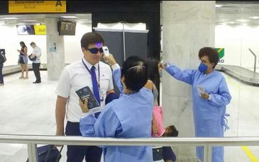 Secretaria de Saúde do Rio  combate coronavírus nos aeroportos