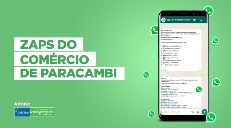 Paracambi incentiva compra e venda dentro do município com descontos via WhatsApp