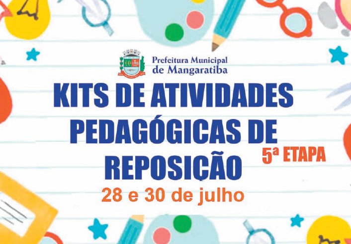 Kits de Atividades Pedagógicas continuam  sendo entregues nesta quinta-feira (30)
