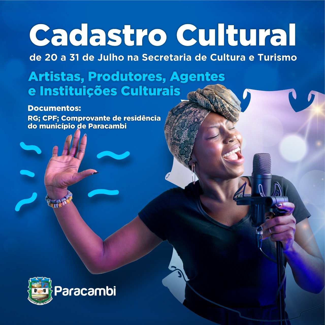 Prefeitura de Paracambi abre cadastro para artistas locais