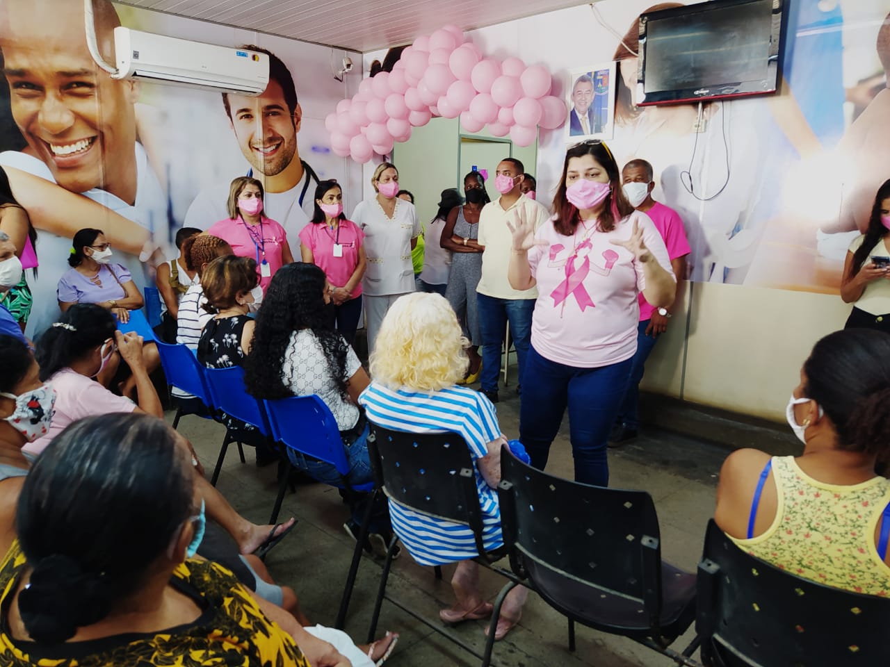 Secretaria de Saúde de Meriti promove  palestra sobre o câncer de mama