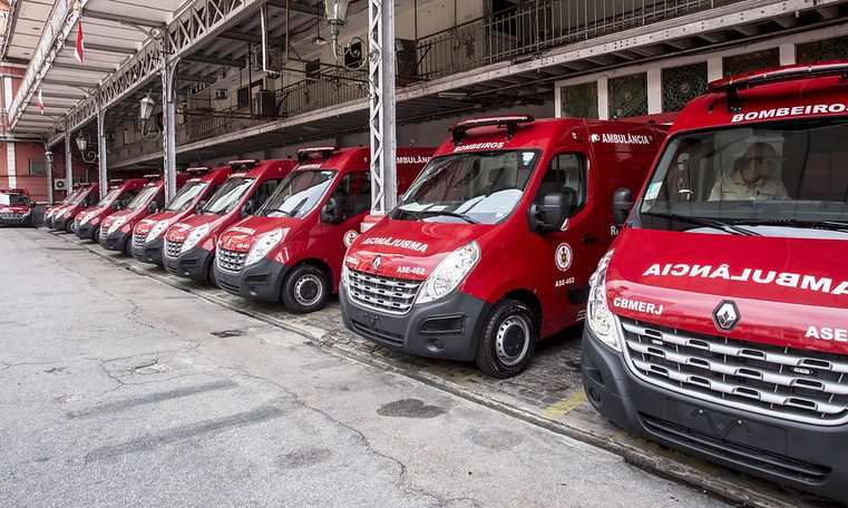 Corpo de Bombeiros RJ entrega 58 ambulâncias adquiridas com recursos da Taxa de Incêndio