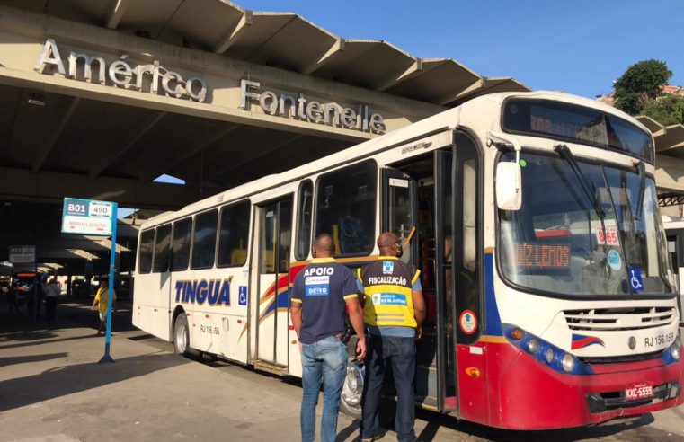 Detro realiza ação de fiscalização no Terminal Américo Fontenelle