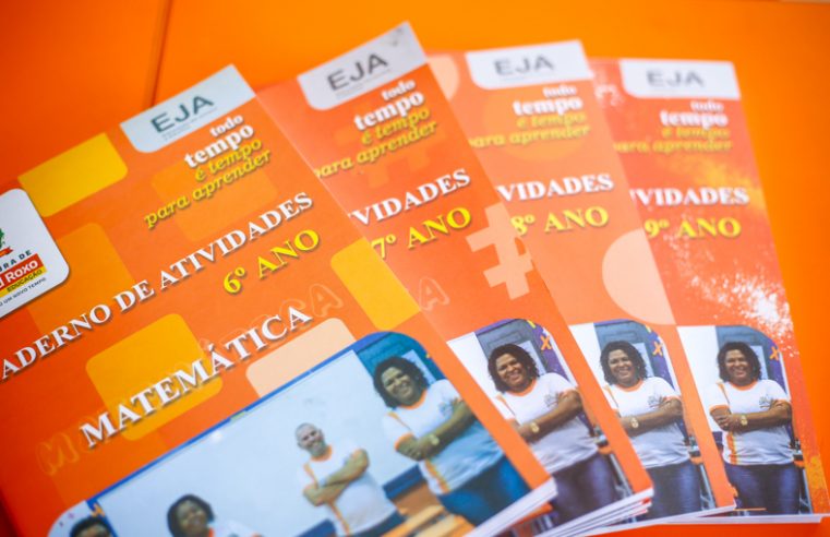 Prefeitura de Belford Roxo distribui Cadernos de Atividades para facilitar estudos de alunos da EJA