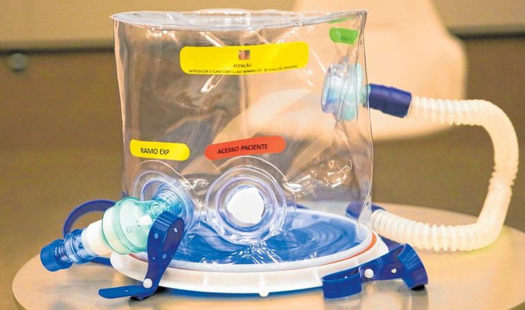 Hospitais estaduais e de campanha deverão  utilizar capacete elmo em pacientes com Covid-19