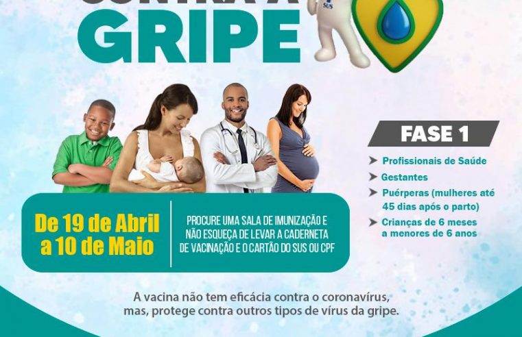 Vacinação contra a gripe começa na  próxima segunda-feira em Mangaratiba
