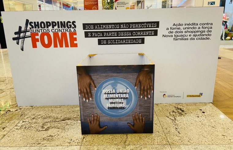 Parceria entre TopShopping e Shopping Nova Iguaçu  em ação contra a fome ganha novos parceiros