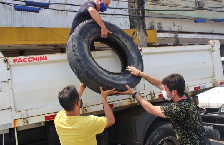 Prefeitura de Japeri realiza  coleta de pneus inservíveis