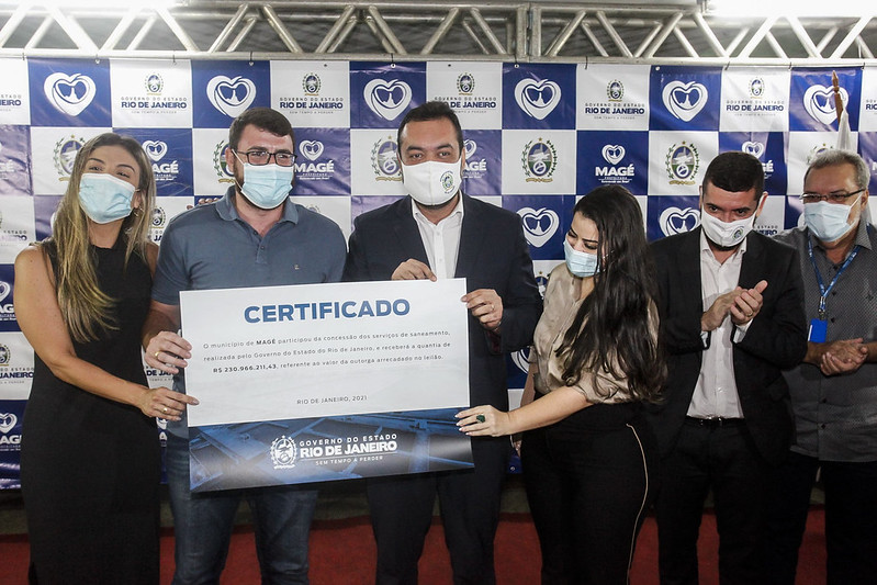 Mais cinco cidades recebem certificado pela  participação na concessão dos serviços de saneamento