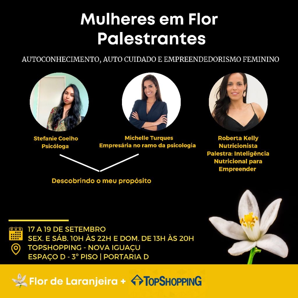 Evento “Mulheres em Flor” valoriza o  empreendedorismo feminino no TopShopping
