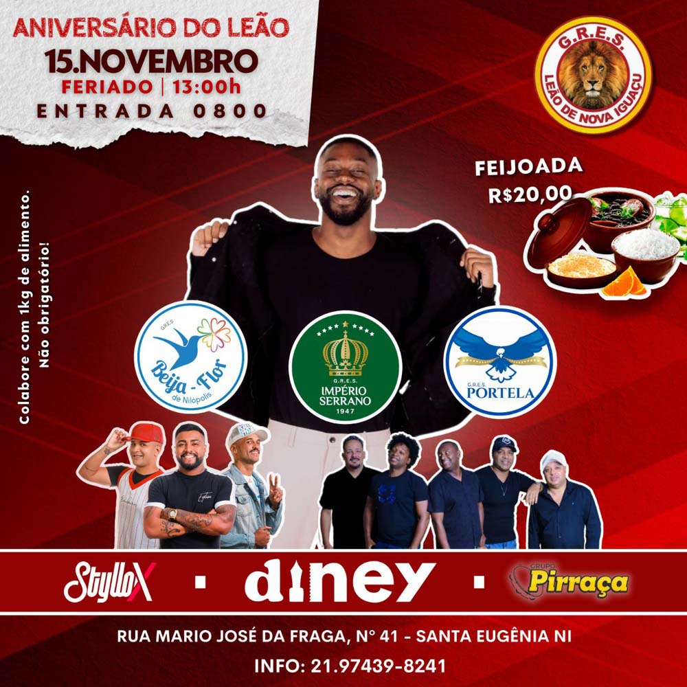Leão de Nova Iguaçu prepara festa de aniversário com diversas atrações
