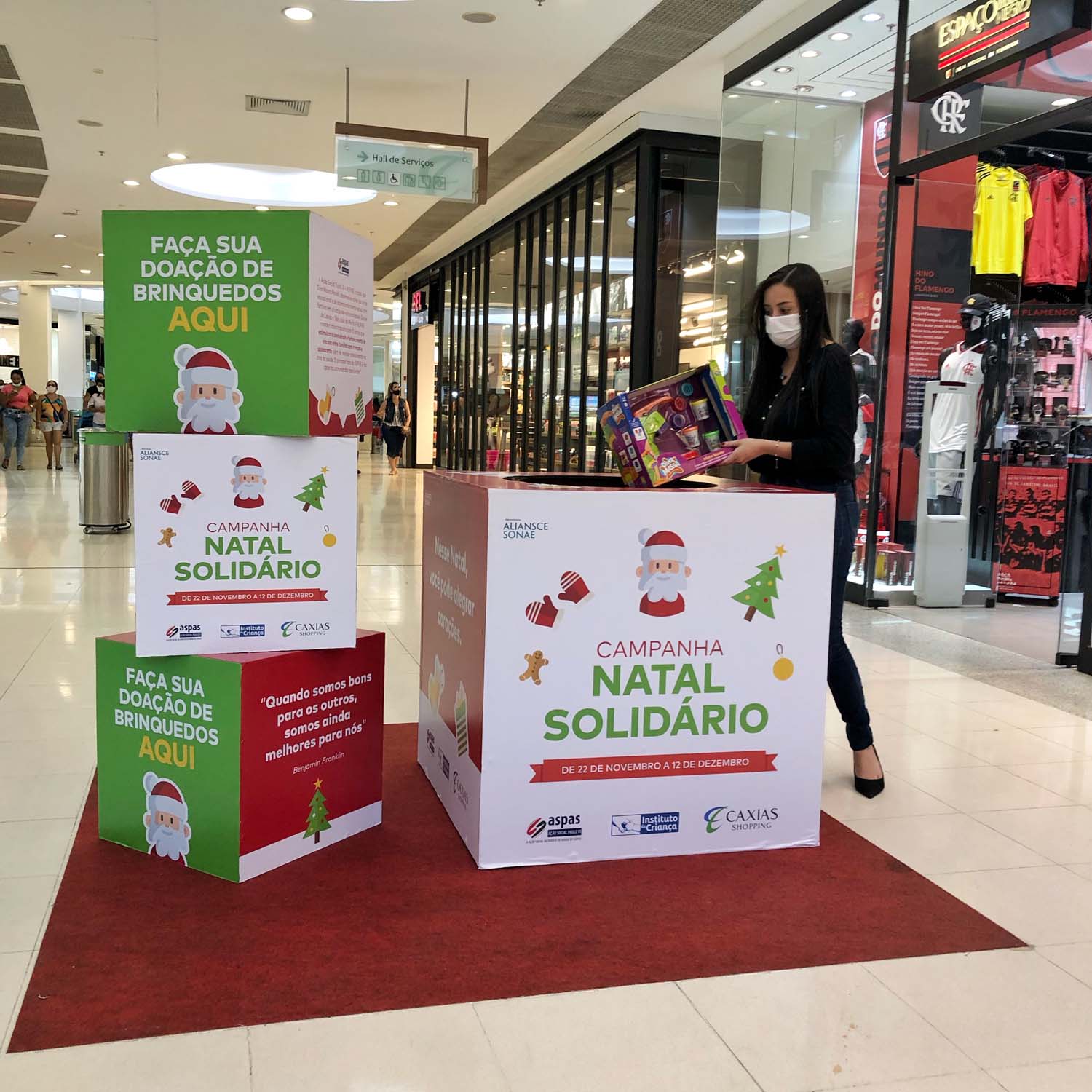 Natal solidário: Shoppings na Baixada Fluminense arrecadam brinquedos