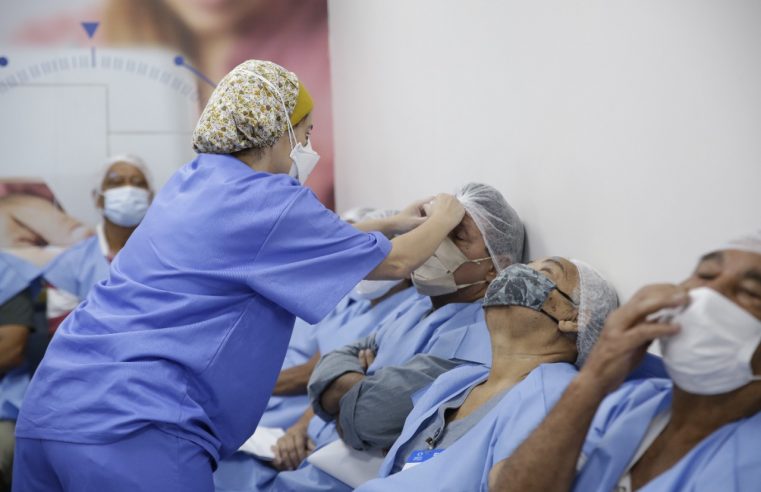 Mutirão de cirurgias de catarata celebra quatro anos do Hospital do Olho em Duque de Caxias