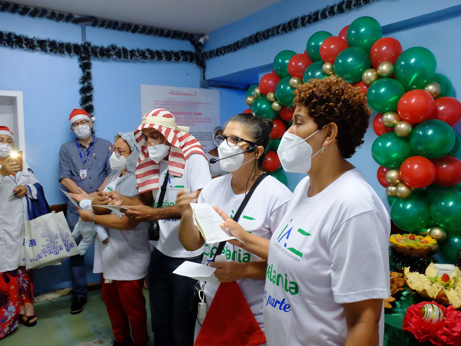 Mariana Bulhões celebra o Natal com as famílias internadas