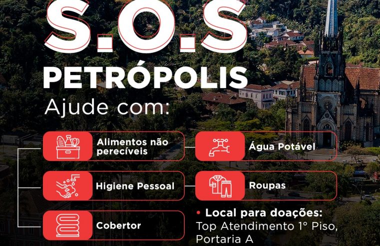 TopShopping arrecada donativos para desabrigados de Petrópolis