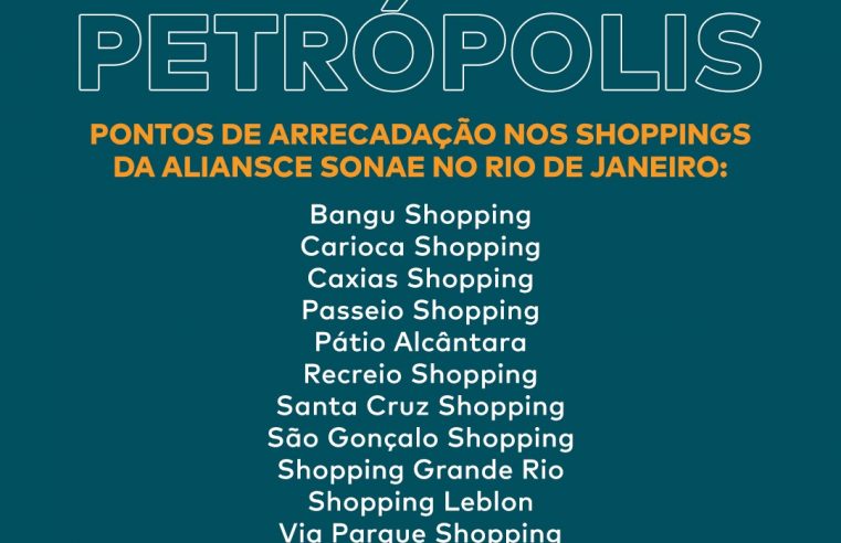 Shoppings da Aliansce Sonae na Baixada Fluminense também recebem doações