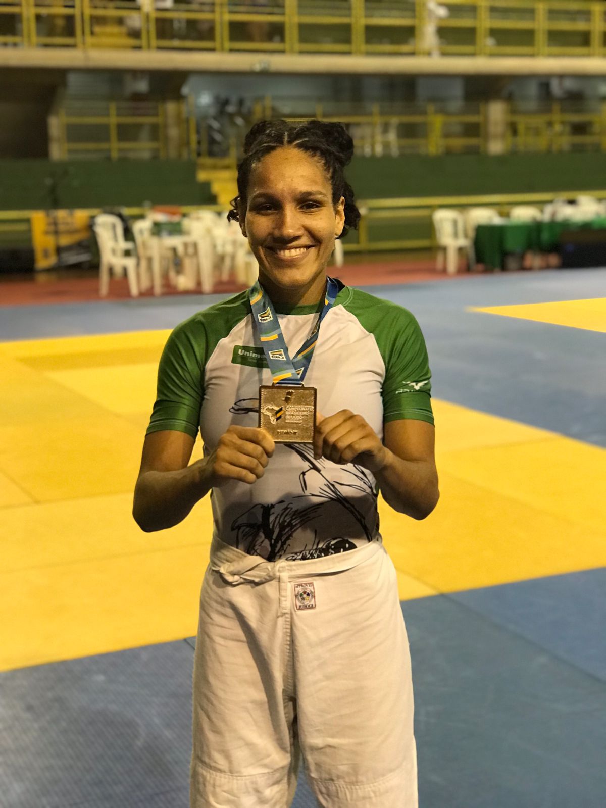 Ouro para a judoca igualuana Thayná Lemos no Brasileiro Regional