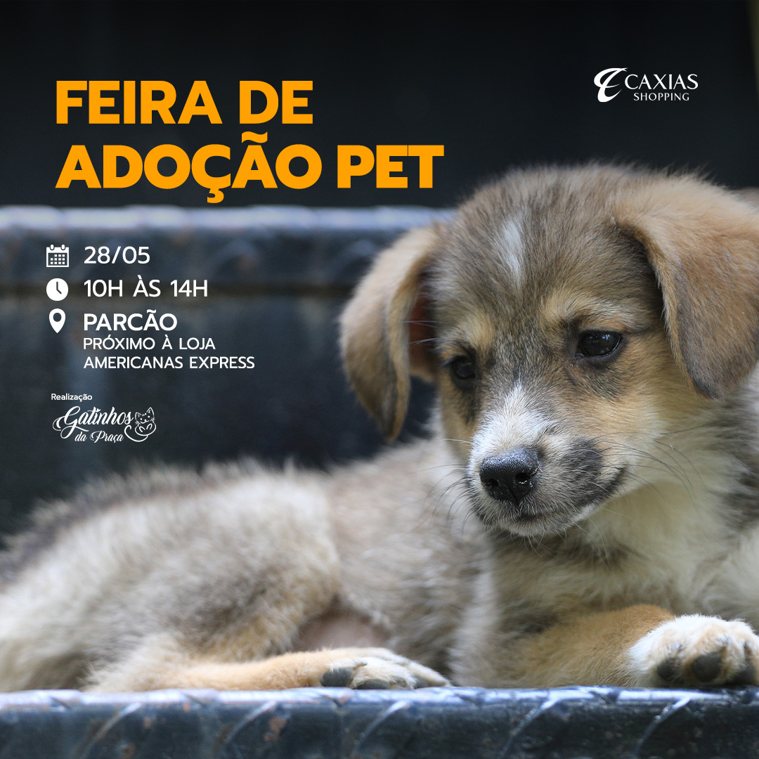 Caxias Shopping promove Feira de Adoção PET neste sábado