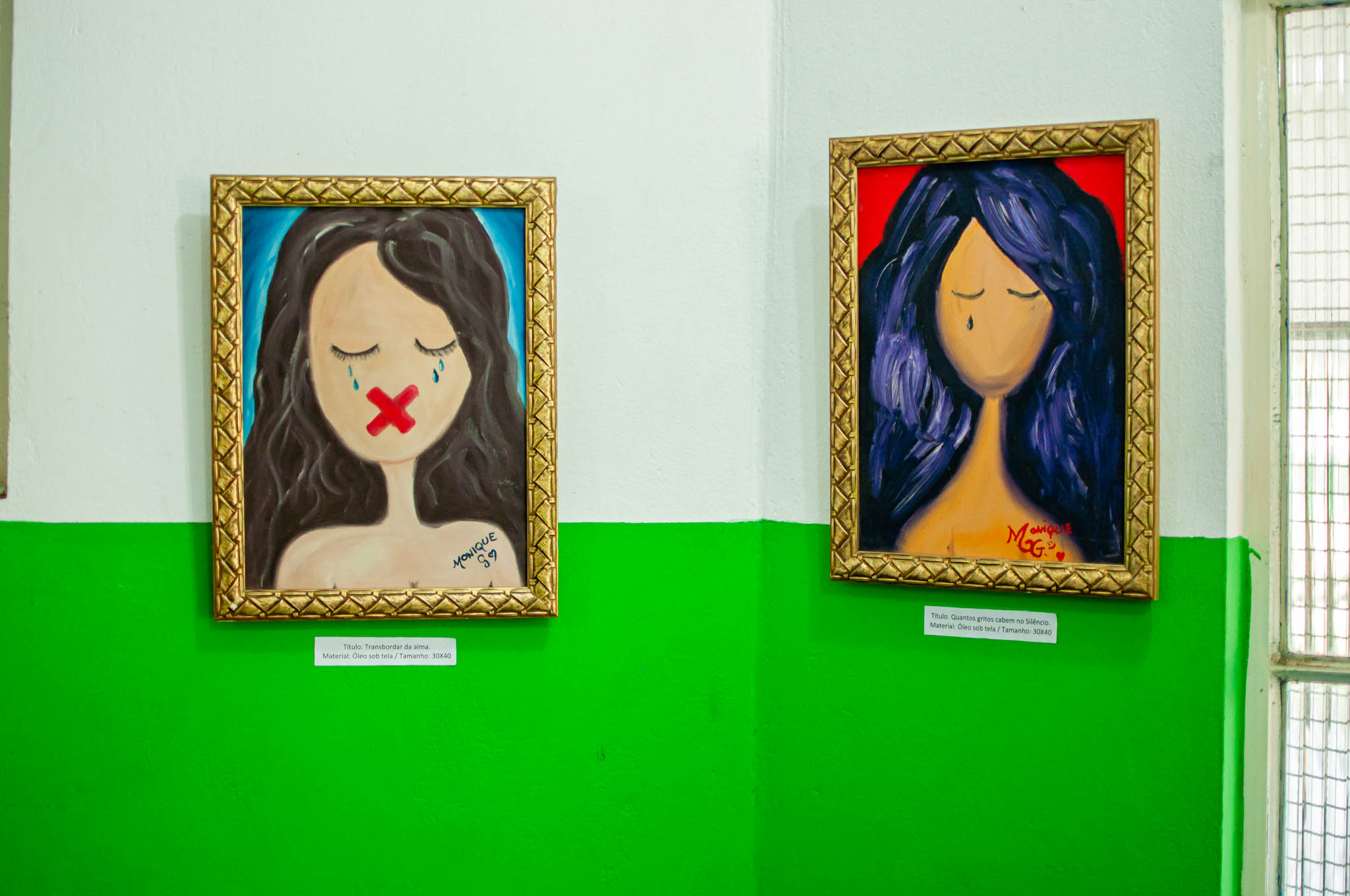 Artista de Japeri expõe obras que retratam violência contra as mulheres