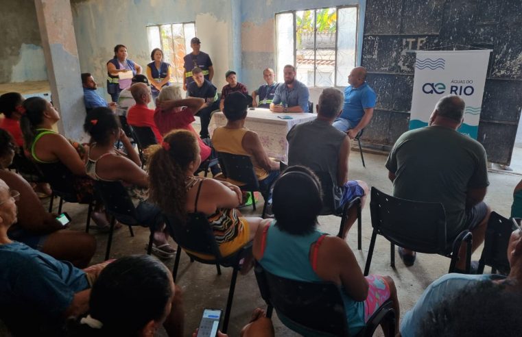 Belford Roxo: Águas do Rio realiza reunião em comunidade do Wona para ouvir moradores