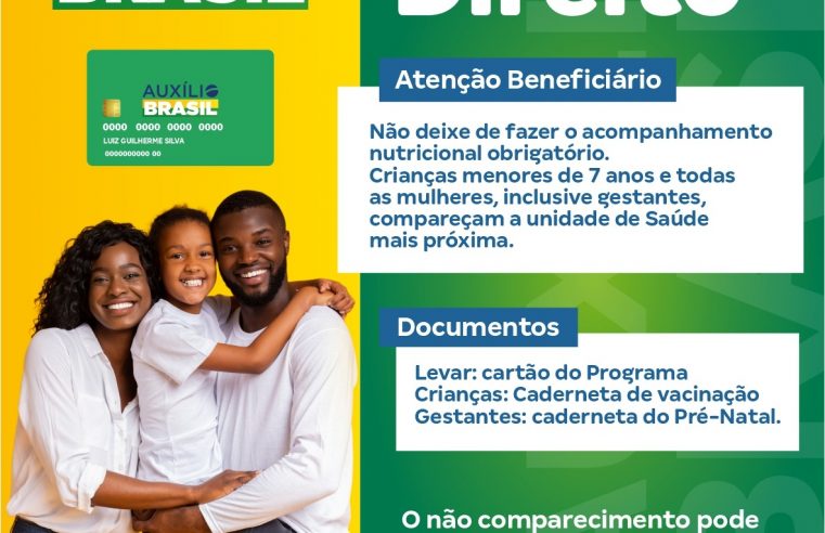 Duque de Caxias convoca beneficiários do programa  Auxílio Brasil para acompanhamento nutricional
