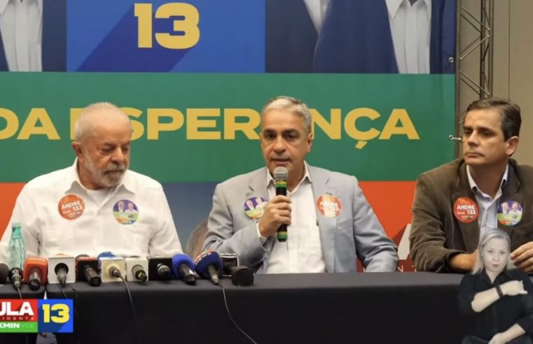 Lula se diz otimista com vitória de André na disputa ao Senado