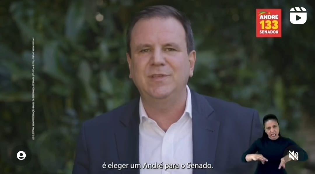 Eduardo Paes lança vídeo em apoio à eleição de André para o Senado