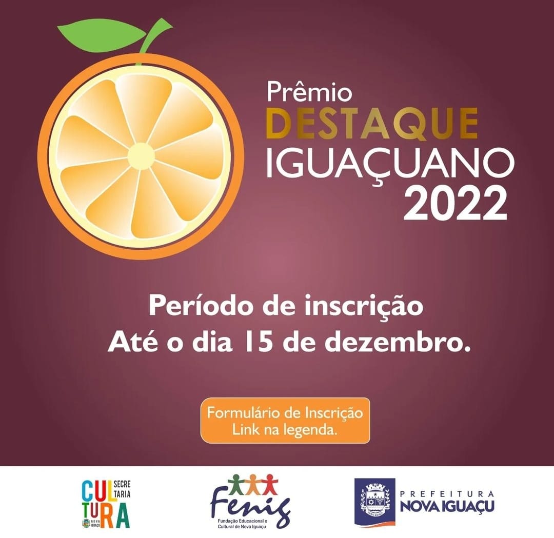 Inscrições abertas para o Prêmio Destaque Iguaçuano 2022