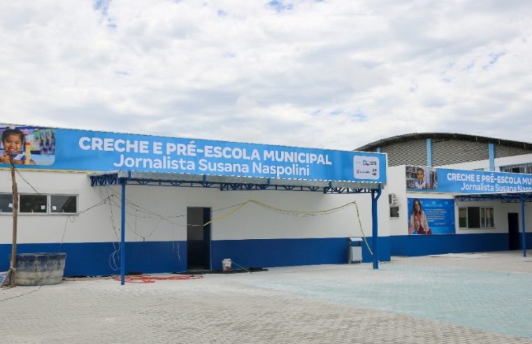 Creche Jornalista Susana Naspolini será inaugurada neste sábado em Duque de Caxias