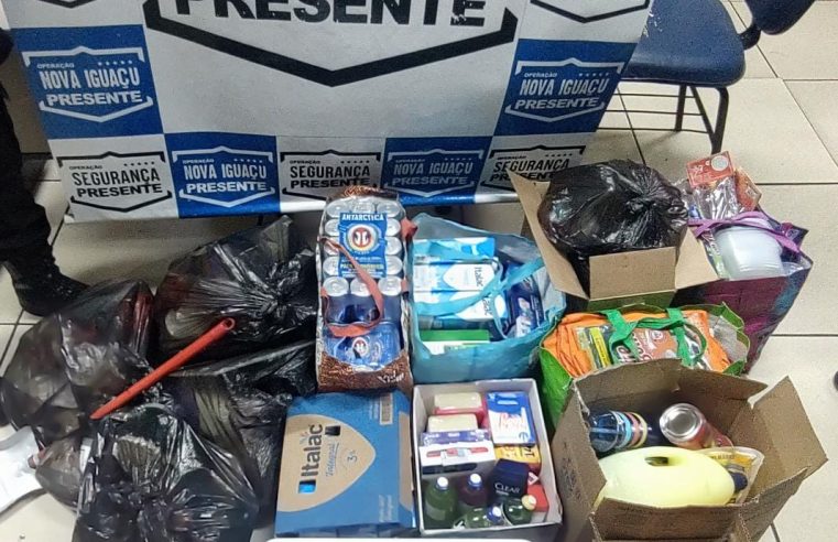 Segurança Presente em Nova Iguaçu prende mulheres após furtarem mais de R$ 3 mil em produtos de supermercado