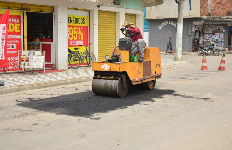 Japeri realiza operação tapa buraco no bairro Nova Belém