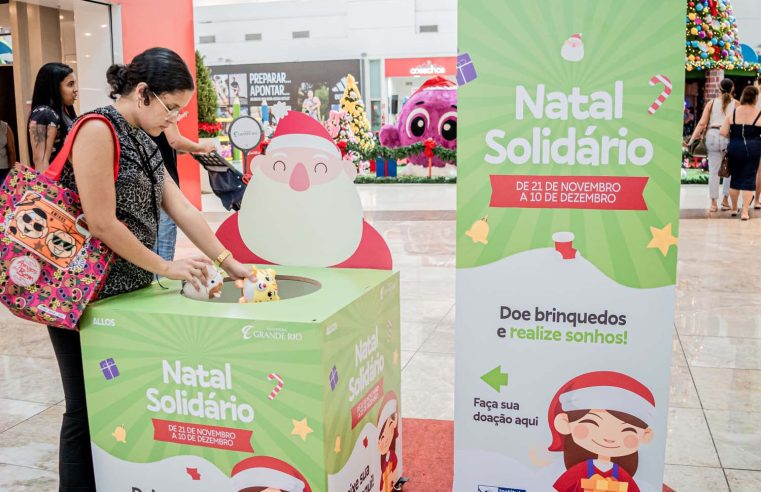 Natal Solidário: arrecadação de brinquedos no Shopping Grande Rio