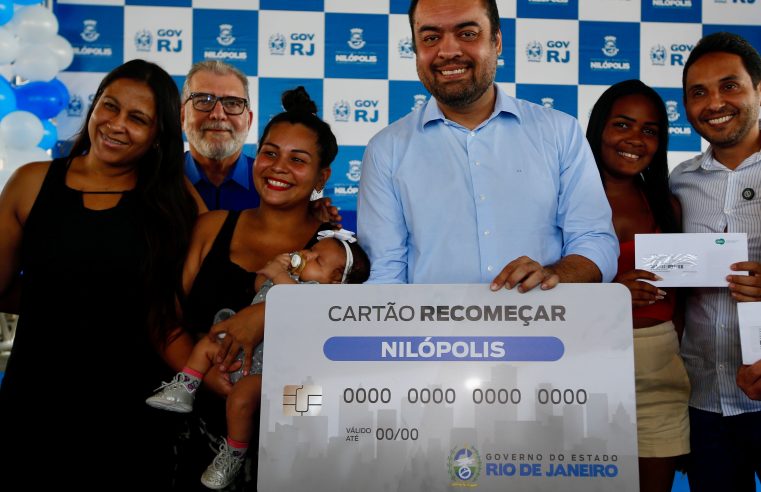 Cláudio Castro inicia entrega de mais de 13 mil Cartões Recomeçar na Baixada Fluminense