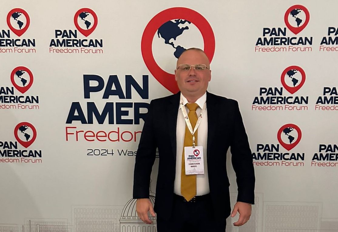 Vereador Claudio Haja Luz participa do The Panamerican Freedom Forum 2024 em Washington DC