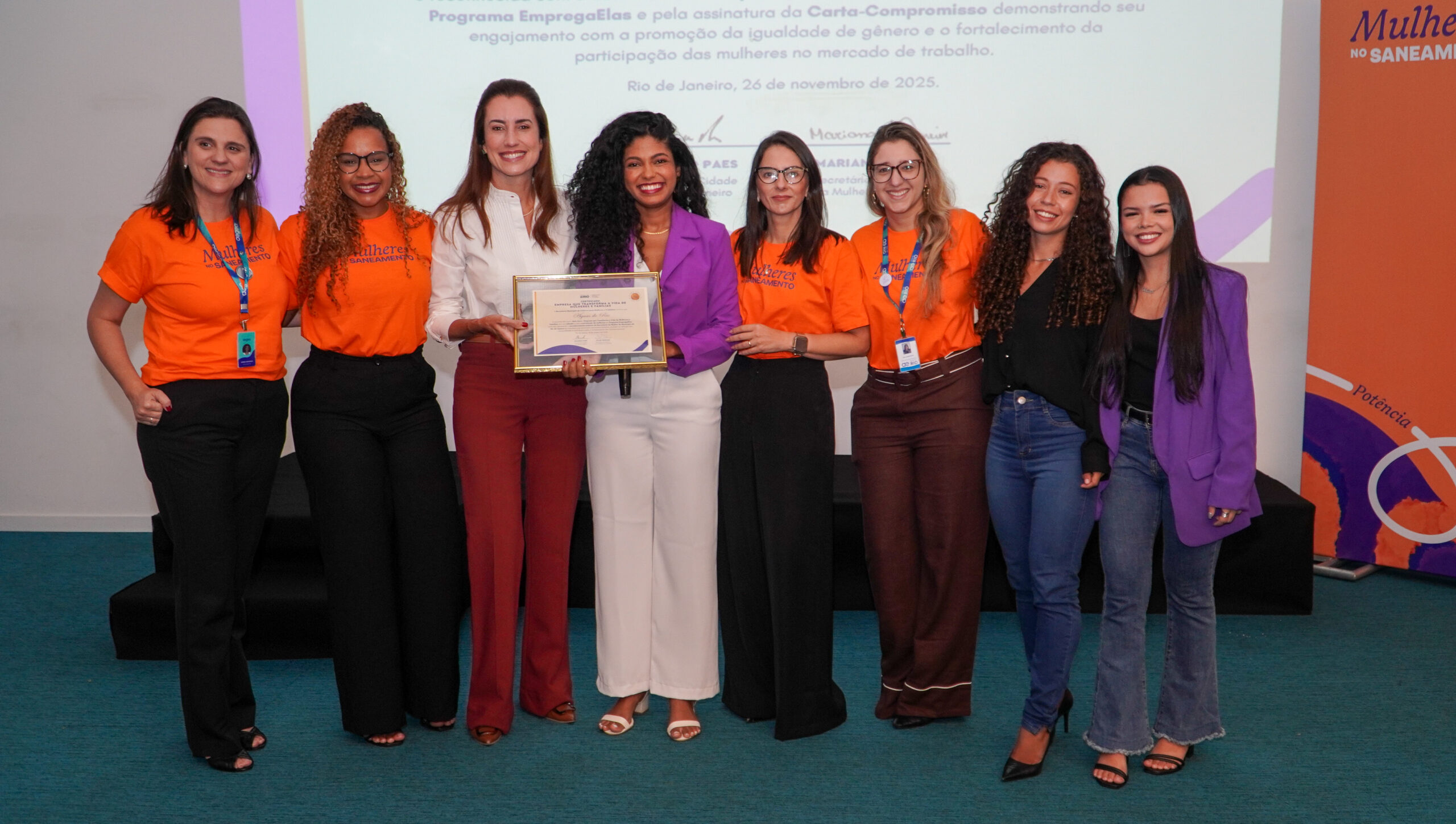 Emprega Elas: Águas do Rio conquista certificação da Prefeitura por compromisso com inclusão