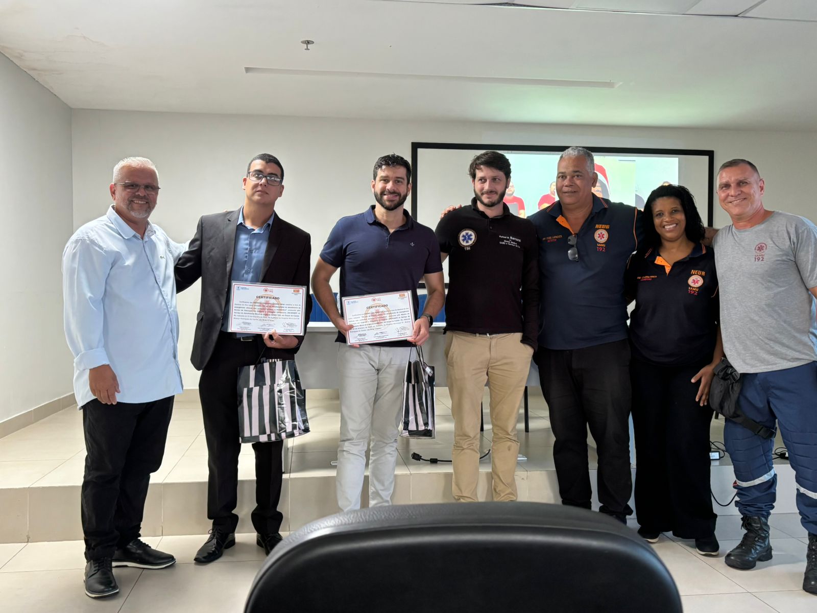 SAMU 192 de Duque de Caxias promove capacitação no atendimento às emergências clínicas nos contextos terrestre e aeromédico